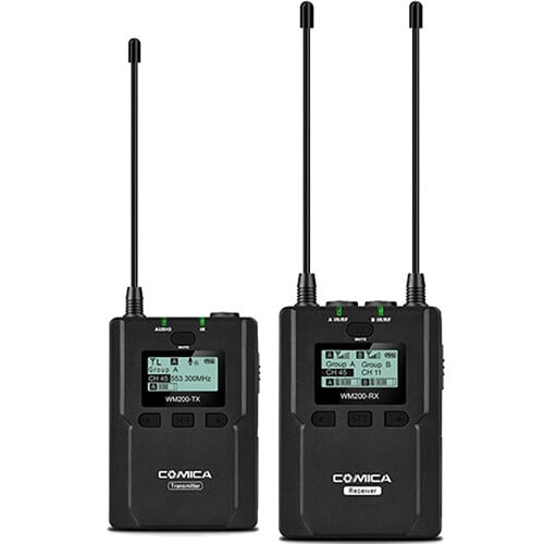 Comica Audio CVM-WM200C Wireless Omni Lavalier Microphone System
