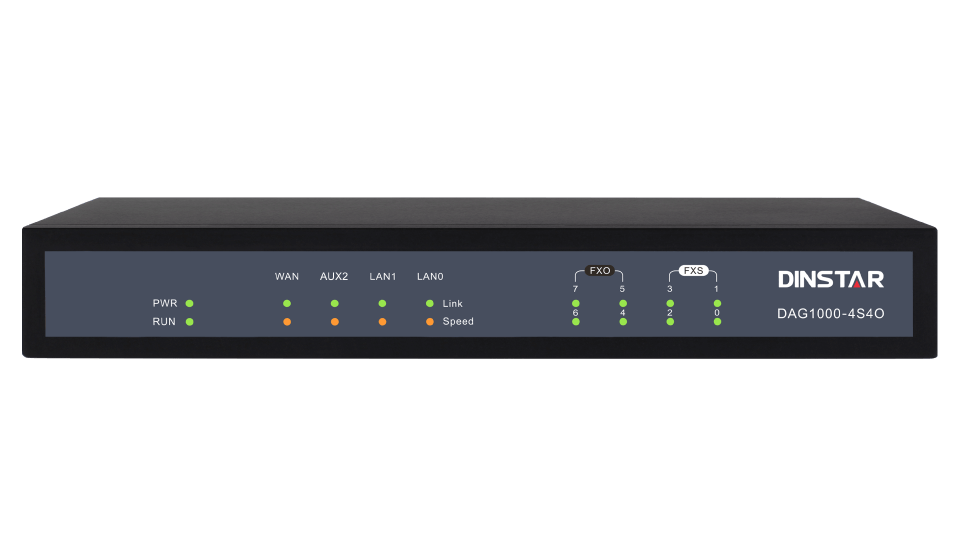 Dinstar DAG1000-4S4O Hybrid VoIP Gateway