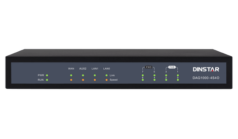 Dinstar DAG1000-4S4O Hybrid VoIP Gateway