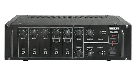 Ahuja TZA1200 2-Microphone 2-Aux Input PA Amplifier