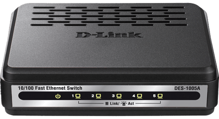 D-Link DES-1005A 5-Port 10/100BASE-T Unmanaged 10/100 Mbps Ethernet LAN Network Switch