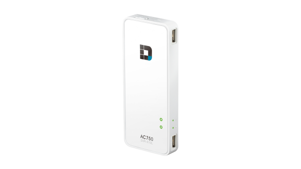 D-Link AC750 Portable Wireless Wi‑Fi Router and Charger