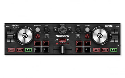 Numark DJ2GO2 Touch Pocket DJ Controller with Capacitive Touch Jog Wheels