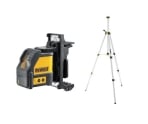 DEWALT DW088KTRI-XJ 15M Range Red Beam Multi Line Laser With Tripod