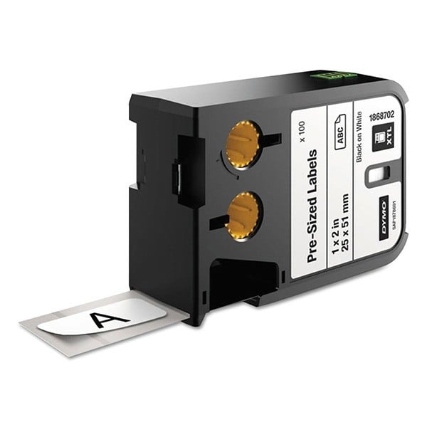 Prokcore Label Dymo XTL 25 mm x 51 mm Pre-Sized Label Black on | Procure.ae – Procure FZE