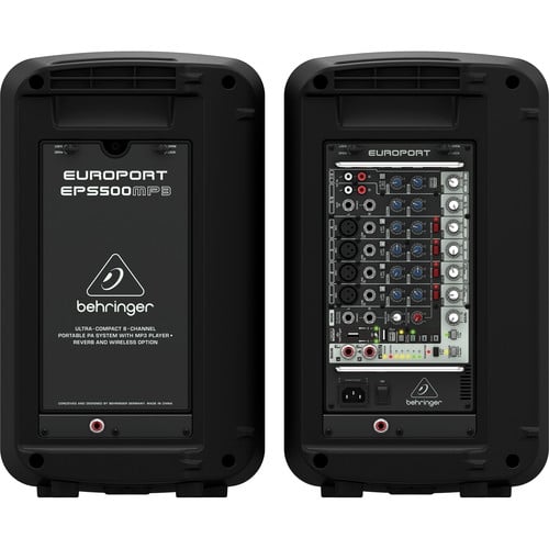 Behringer EPS500MP3 500-Watt 8-Channel Portable PA System