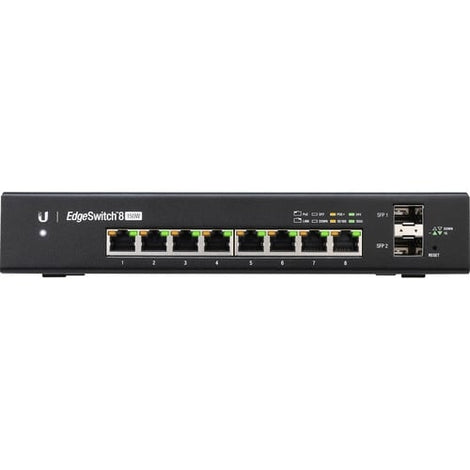 Ubiquiti EdgeSwitch 8-Port 150-Watt Managed PoE+ Gigabit Switch with SFP