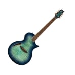 ESP LTL6FMAQMB LTD TL-6 Thinline Acoustic Aqua Marine Burst Finish Guitar