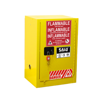 SAI-U Flammable Safety Cabinet SC2012Y – Safe Storage for Flammable Liquids, Leak-Proof