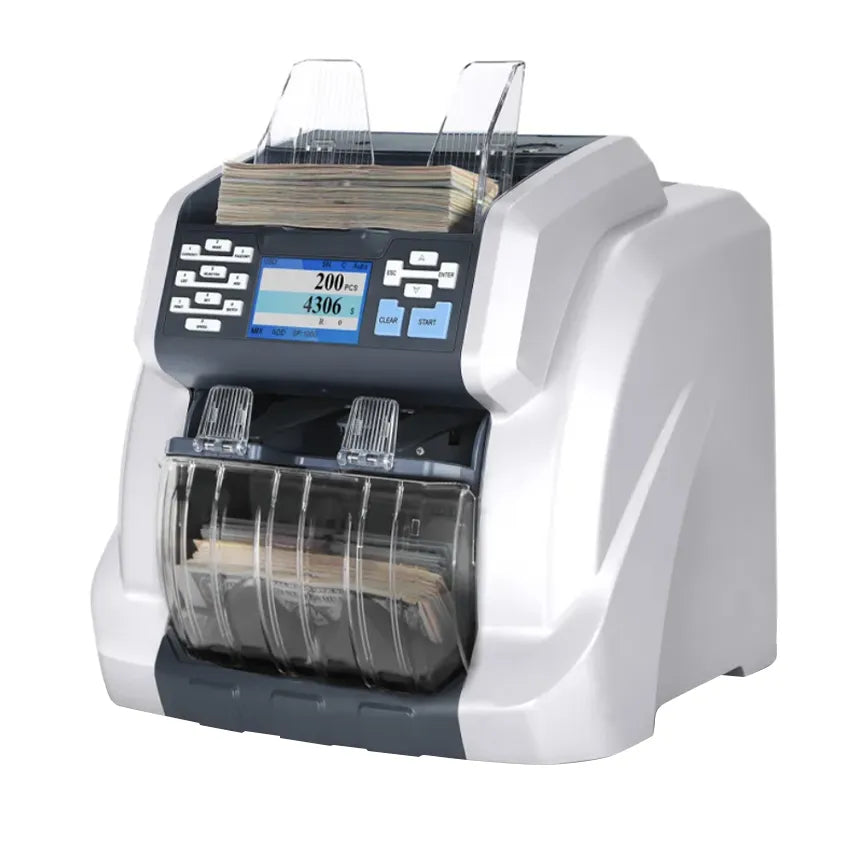 Two Pockets Banknote Sorter with Reject Pocket, Dual CIS - Ribao BCS-160