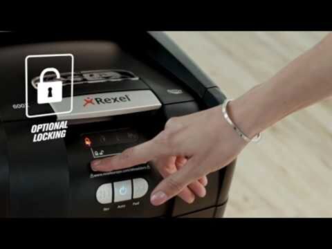 Buy Rexel Auto+ 600X Cross Cut Shredder in Dubai, Sharjah, Abu Dhabi, Ajman, Al Ain, Ras Al Khaimah, Fujairah, Umm al Quwain, UAE