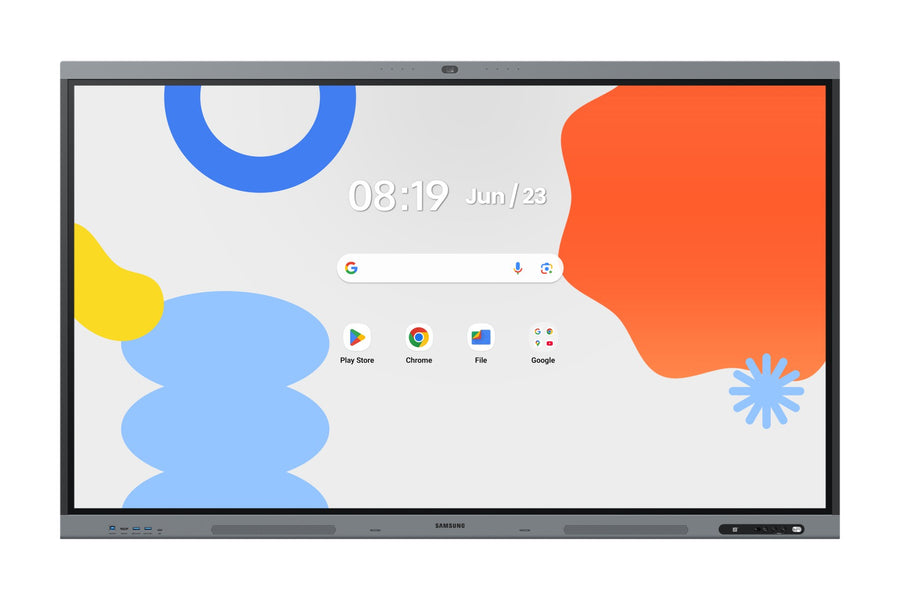 Samsung WA75FX-P 75-inch Android interactive flat panel with built-in camera