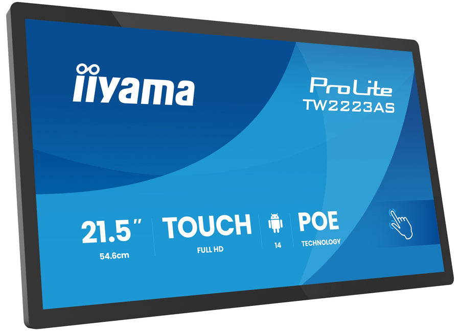 iiyama ProLite TW2223AS-B3P 21.5-inch Full HD Android touch panel PC with PoE