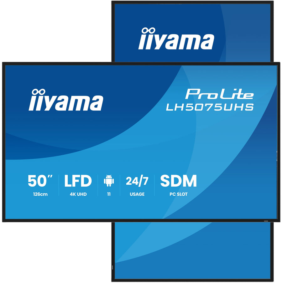 iiyama ProLite LH5075UHS-B2AG 50-inch 4K UHD digital signage display