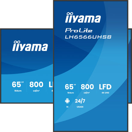 iiyama ProLite LH6566UHSB-B1AG 65-inch 4K UHD digital signage display