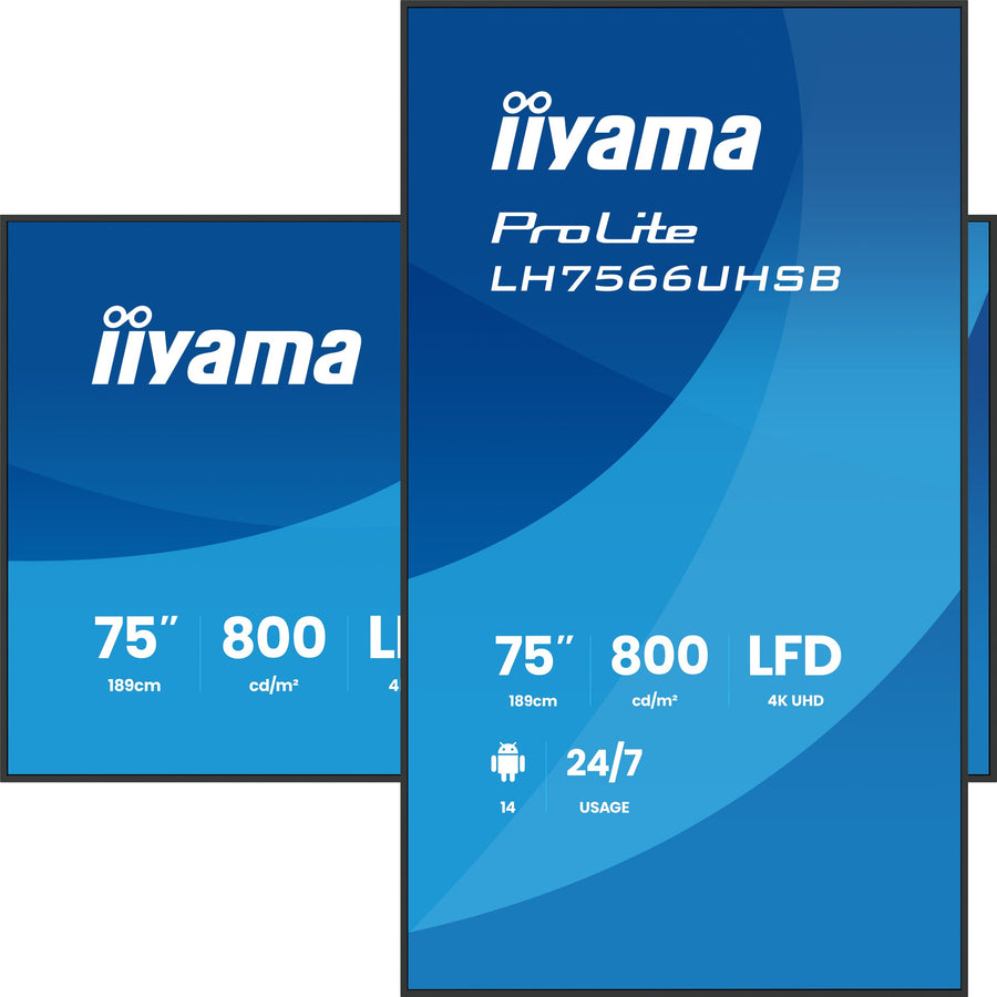 iiyama LH7566UHSB-B1AG digital signage display