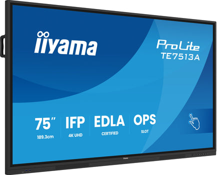 iiyama ProLite TE7513A-B2AG 75-inch 4K interactive flat panel