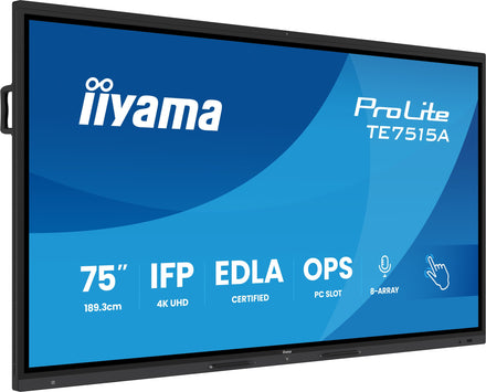iiyama ProLite TE7515A-B2AG 75-inch 4K VA interactive flat panel
