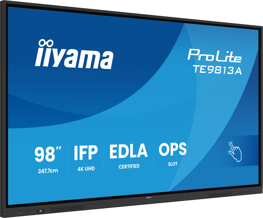 iiyama TE9813A-B2AG 98-inch 4K Google EDLA interactive flat panel