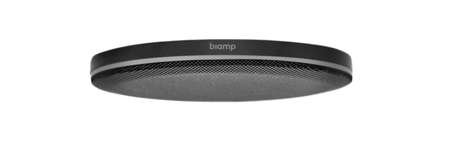 Biamp Parlé TCM-X black low-profile ceiling conferencing microphone