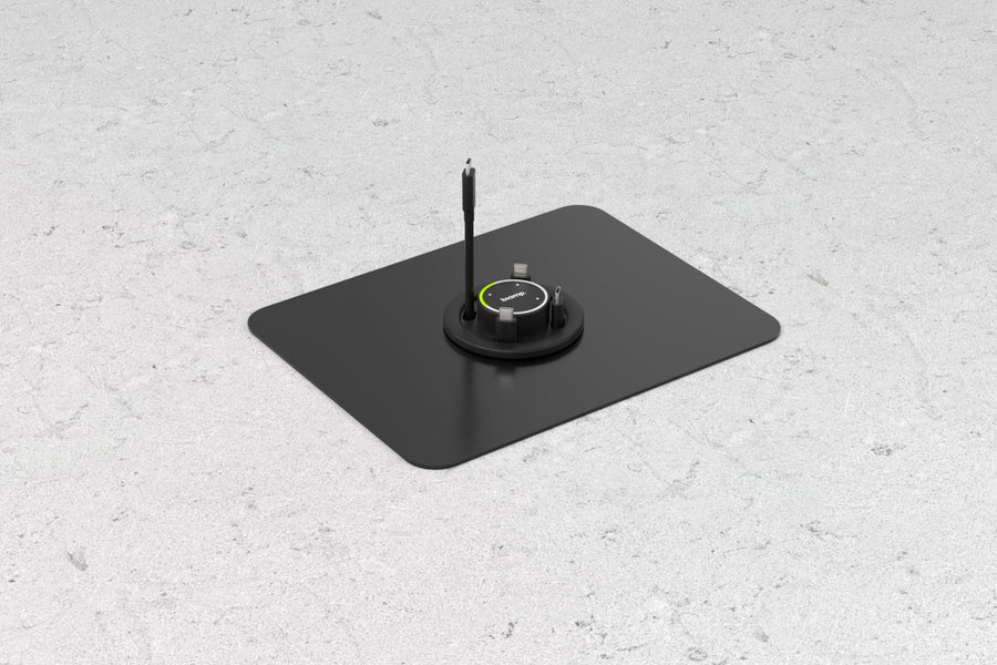 Biamp EasyConnect MPX TA 203x260 black table cutout adapter plate