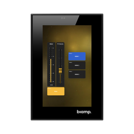 Biamp Apprimo Touch 4 black 4-inch room control panel 910-01874