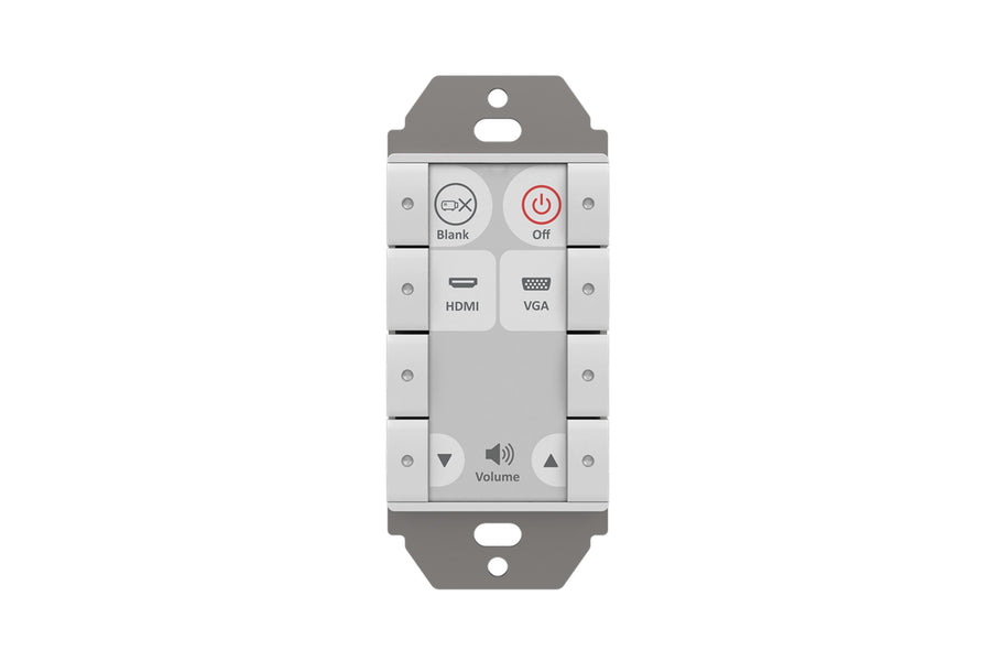 Biamp Impera Echo 8USW white room control keypad