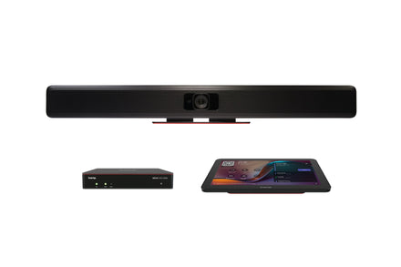 Biamp Devio MRB-UCX1000T-VBC2500a huddle room video bar bundle