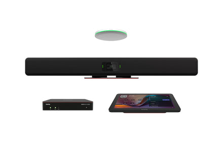 Biamp Devio UCX 3000 MRB-UCX3000T-VBC2800-DCMX video conferencing bundle with ceiling microphone