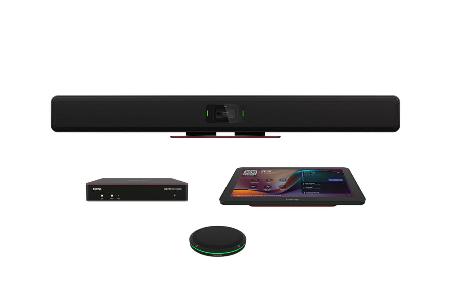 Biamp Devio UCX 3000 MRB-UCX3000T-VBC2800-DTMX video conferencing bundle with table microphone