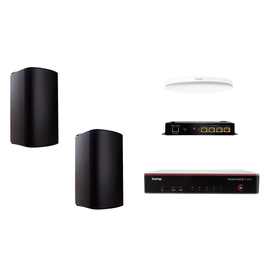 Biamp MRB-M-X400-C-EXS8 meeting room audio bundle