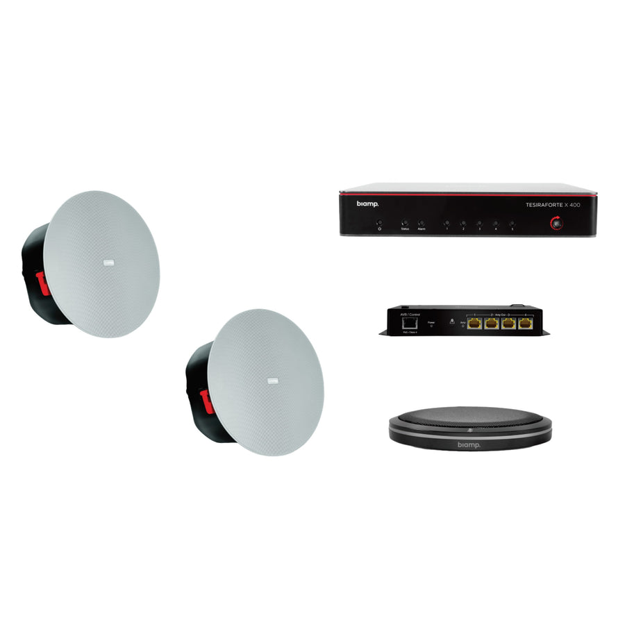 Biamp MRB-M-X400-T-CIC6 meeting room audio bundle