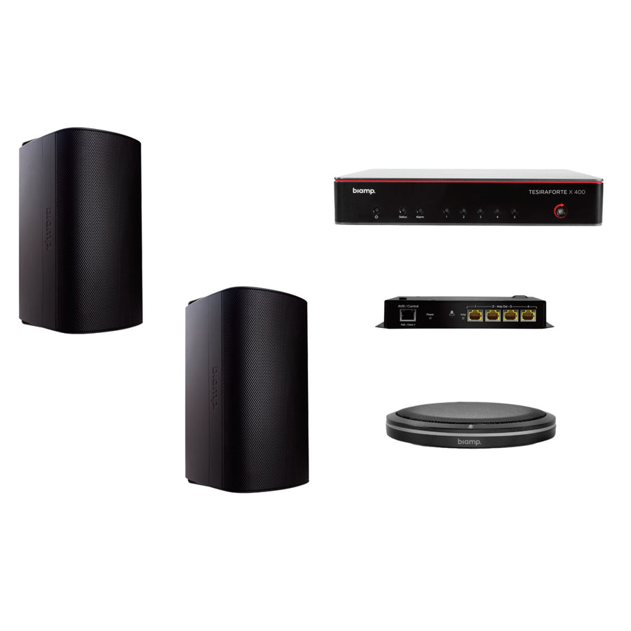 Biamp MRB-M-X400-T-EXS8 medium room video conferencing bundle