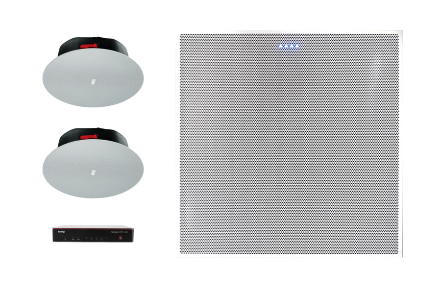Biamp MRB-M-X800-BMA360D-CIC6 medium room conferencing bundle with BMA 360D ceiling microphone array