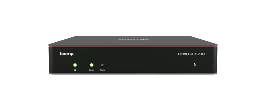 Biamp Devio UCX 2000 meeting room hub for medium and large Microsoft Teams Rooms