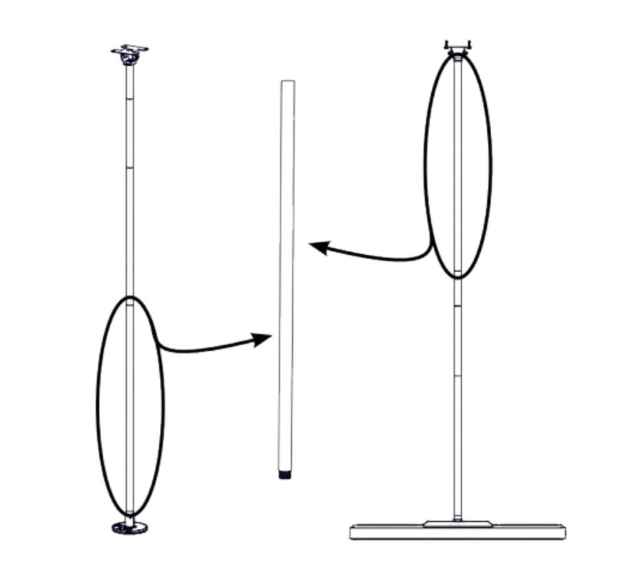 Biamp Parlé PMA 2000-PE 1 m pole extension kit