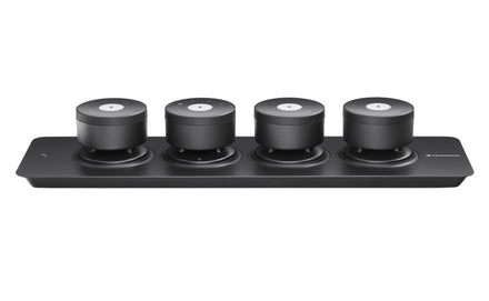 Sennheiser TeamConnect Wireless Tray Set 506695 video conferencing system with portable satellites and charging tray