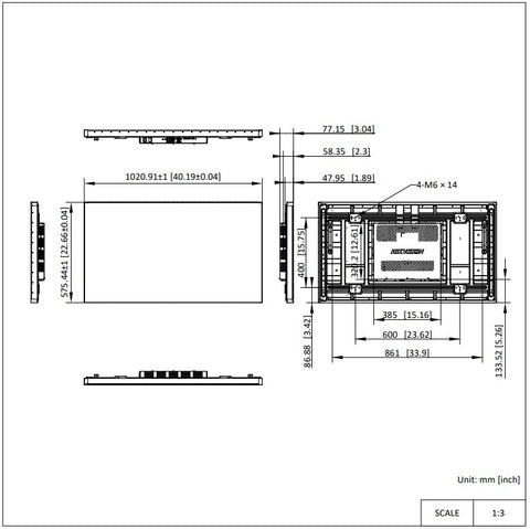 Hikvision Mirror Series 46-inch LCD Video Wall Display – DS-D2046TL-2B