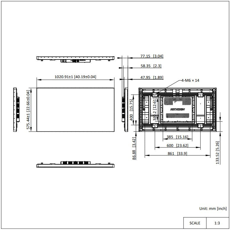 Hikvision DS-D2046TL-2B 46-inch LCD video wall display