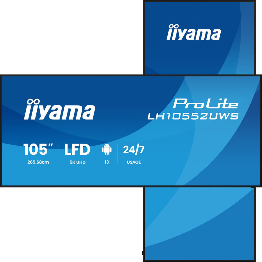 iiyama ProLite LH10552UWS-B1AG 105-inch 5K UltraWide digital signage display