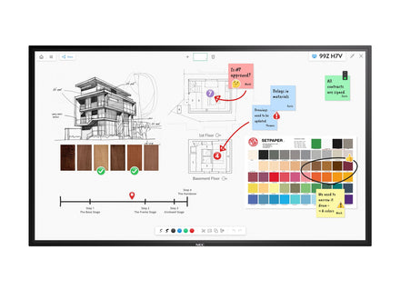 NEC MultiSync M651 IGB 65-inch interactive flat panel with InGlass touch display