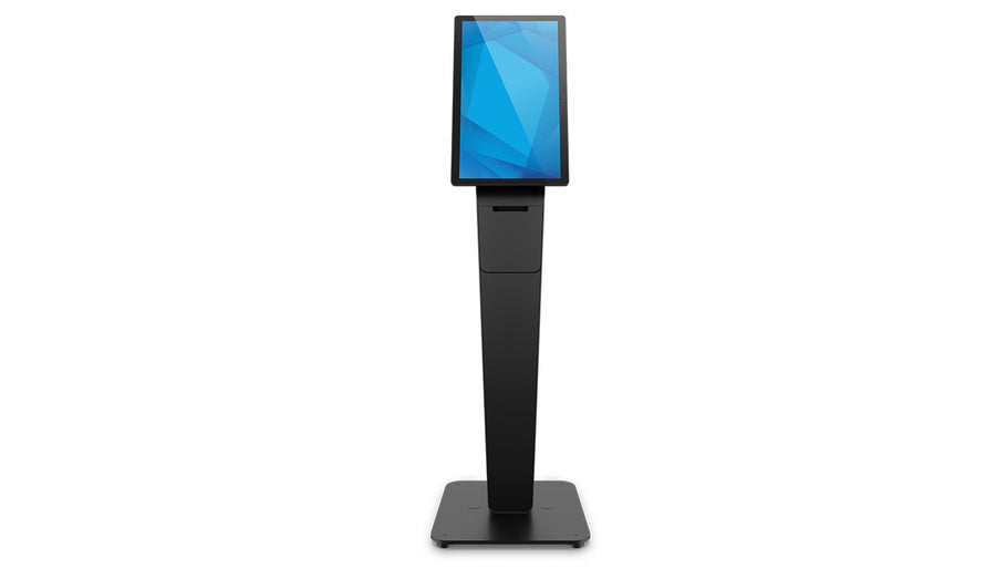 Elo Wallaby Pro self-service kiosk stands with countertop and floor stand options