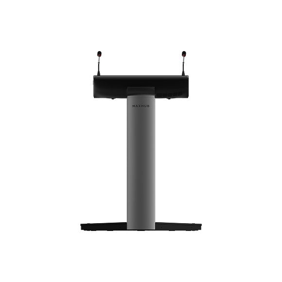 MAXHUB SL22MC Smart Lectern with 21.5-inch touchscreen and gooseneck microphone