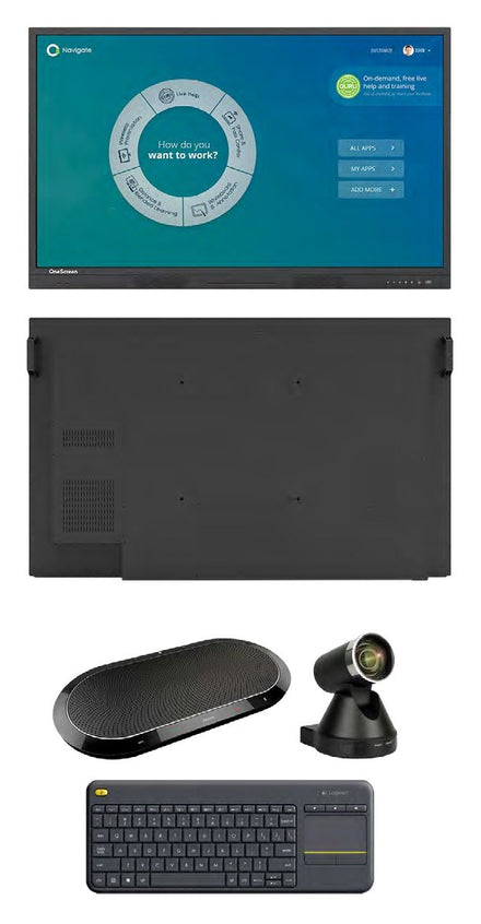 OneScreen Hubware H5 86 86-inch interactive flat panel with OPS PC and PTZ camera