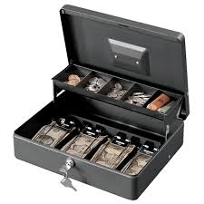 Sentry Deluxe Cash Box DCB-12 | Secure Locking Cash Storage | SKU DCB-12