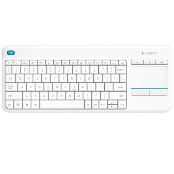 Buy Logitech K400 Wireless Touch Keyboard White in Dubai, Sharjah, Abu Dhabi, Ajman, Al Ain, Ras Al Khaimah, Fujairah, Umm al Quwain, UAE