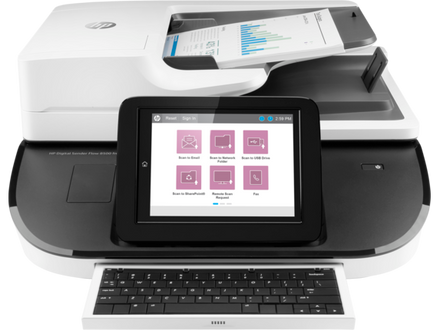 HP Flow 8500 fn2 Digital Sender Document Capture Workstation Scanner