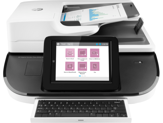 HP Flow 8500 fn2 Digital Sender Document Capture Workstation Scanner