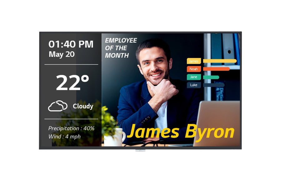 LG 43UM3DF 43-inch 4K UHD IP5X digital signage display