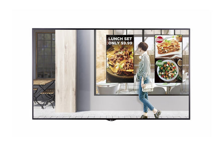 LG 55XS2E 55-inch window-facing digital signage display